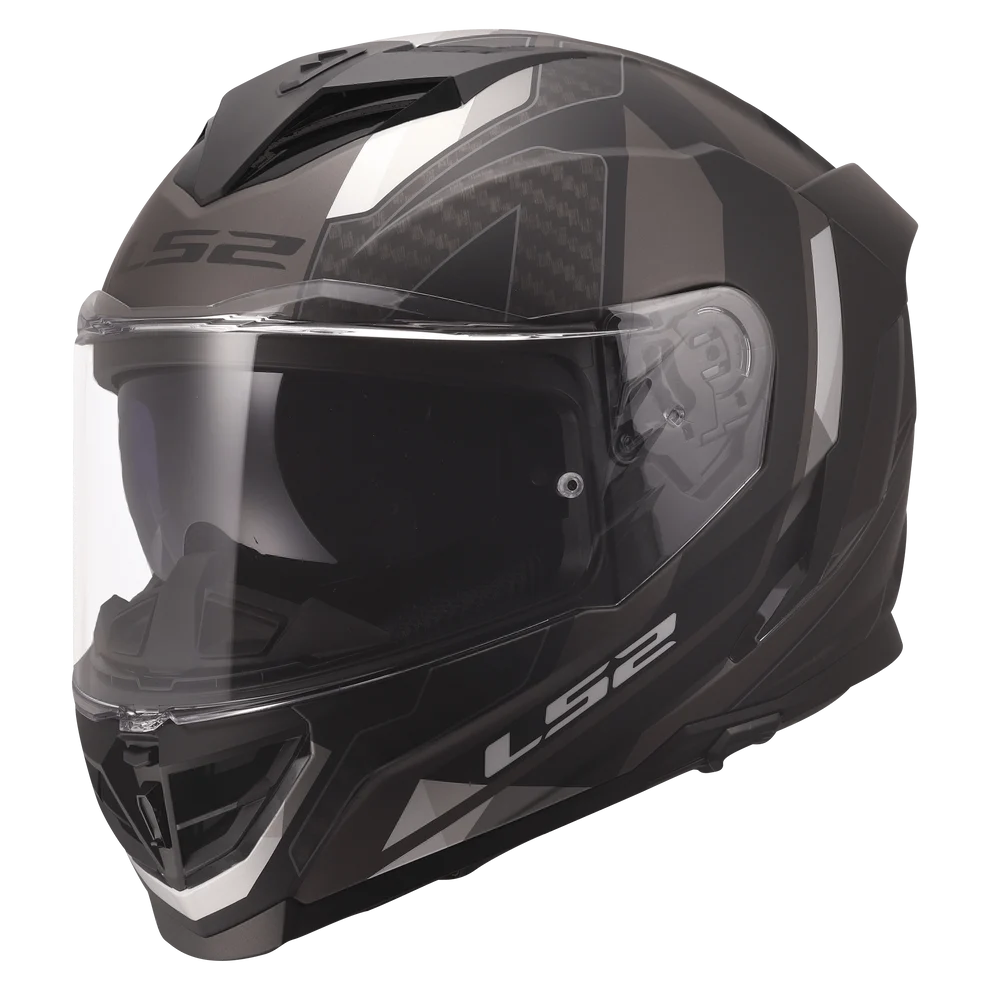 LS2 FF818 STORM III SPORTY HELMET (Gloss Black Grey)