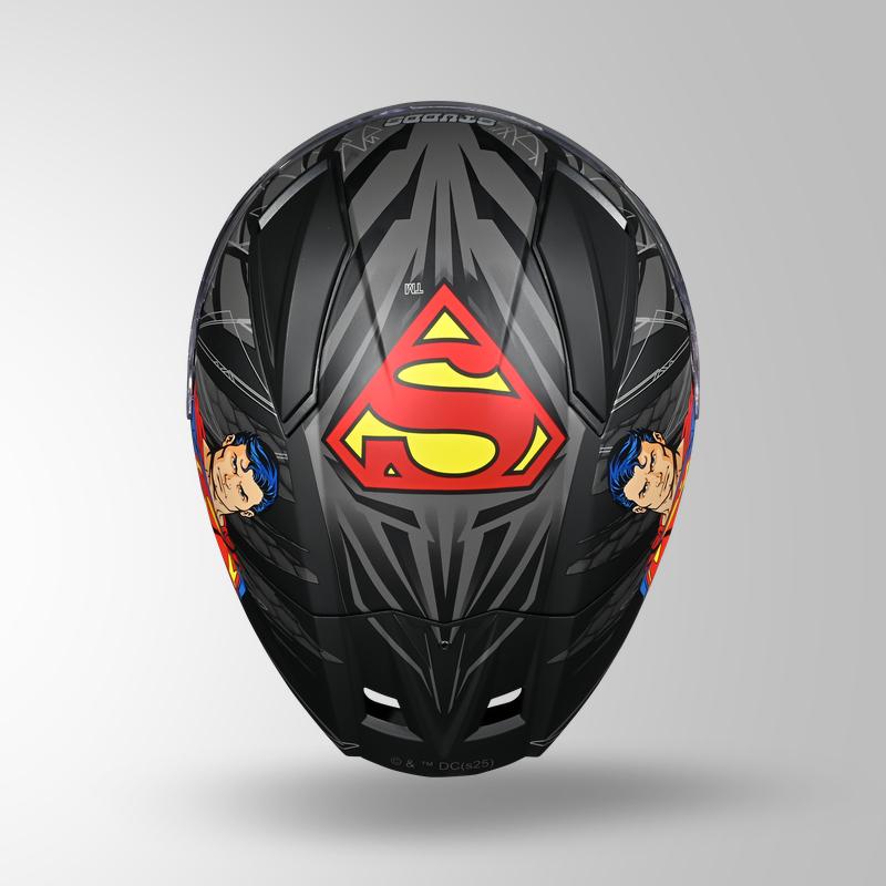 STUDDS HELIOS SUPERMAN HELMET (Matt Black Blue)