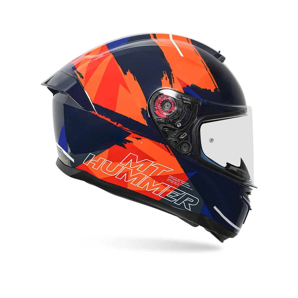 MT HUMMER B MONTI HELMET (Gloss Blue Orange)