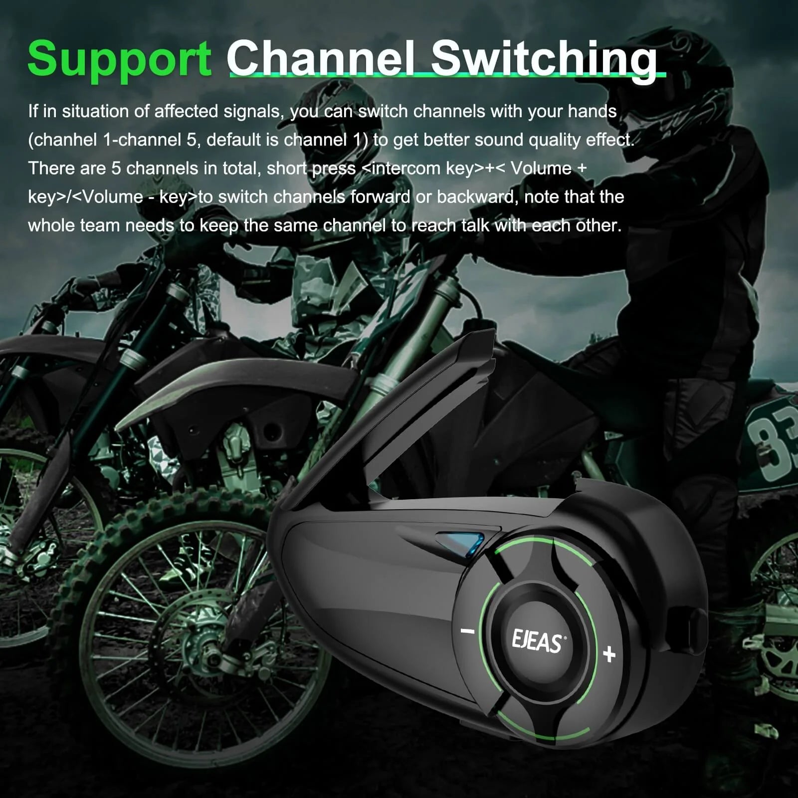 EJEAS Q8 MESH INTERCOM (WARRANTY 12 MONTHS) - Always Riding