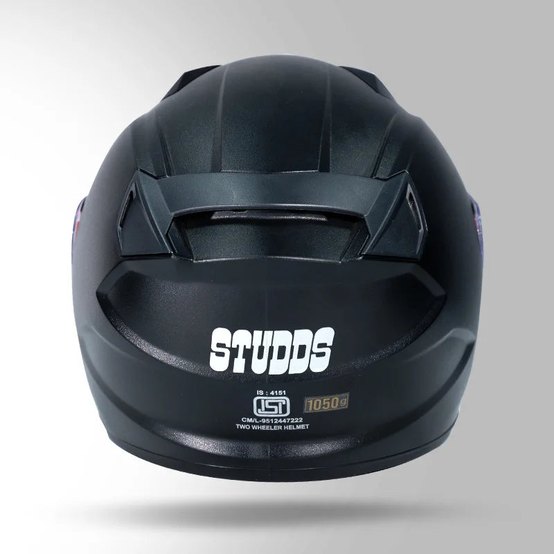 STUDDS RAIDER STREET HELMET (Black) - Always Riding