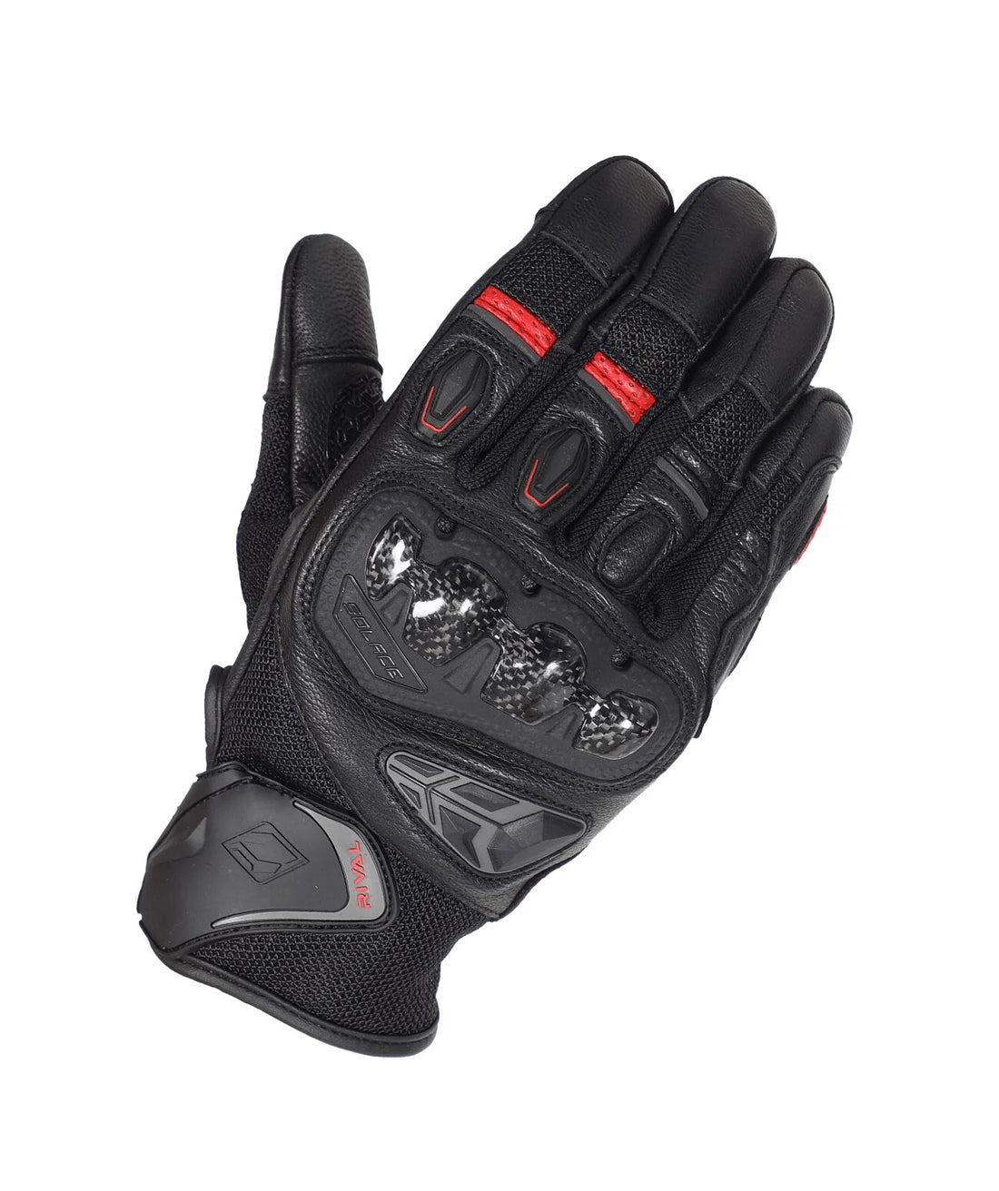 SOLACE RIVAL CARBON CE GLOVES (Red)