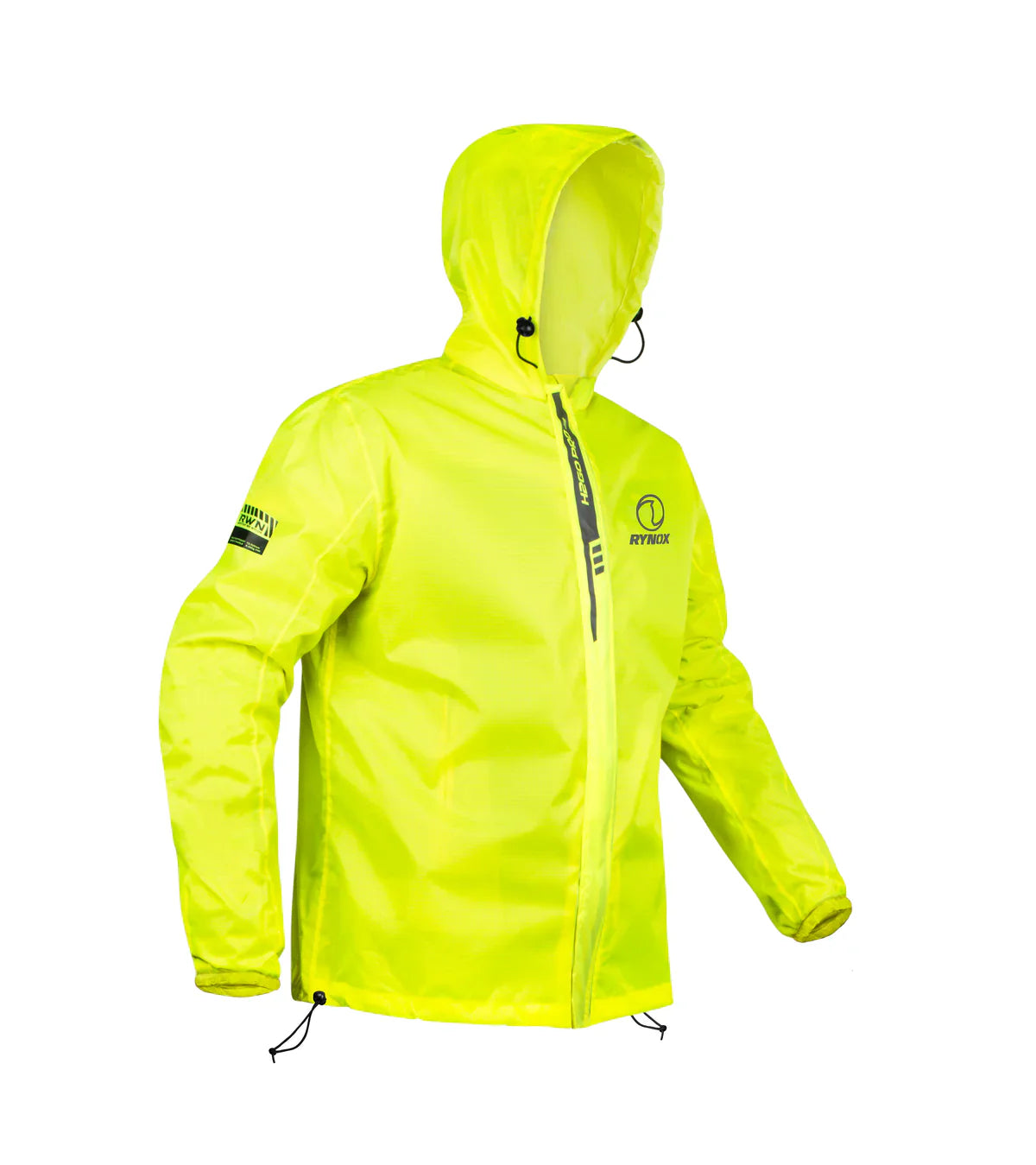 RYNOX H2GO PRO 3 RAIN JACKET (Hi-Viz Green) - AlwaysRiding