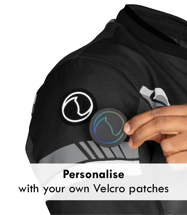 RYNOX AIR GT 4 JACKET (Black White) - AlwaysRiding