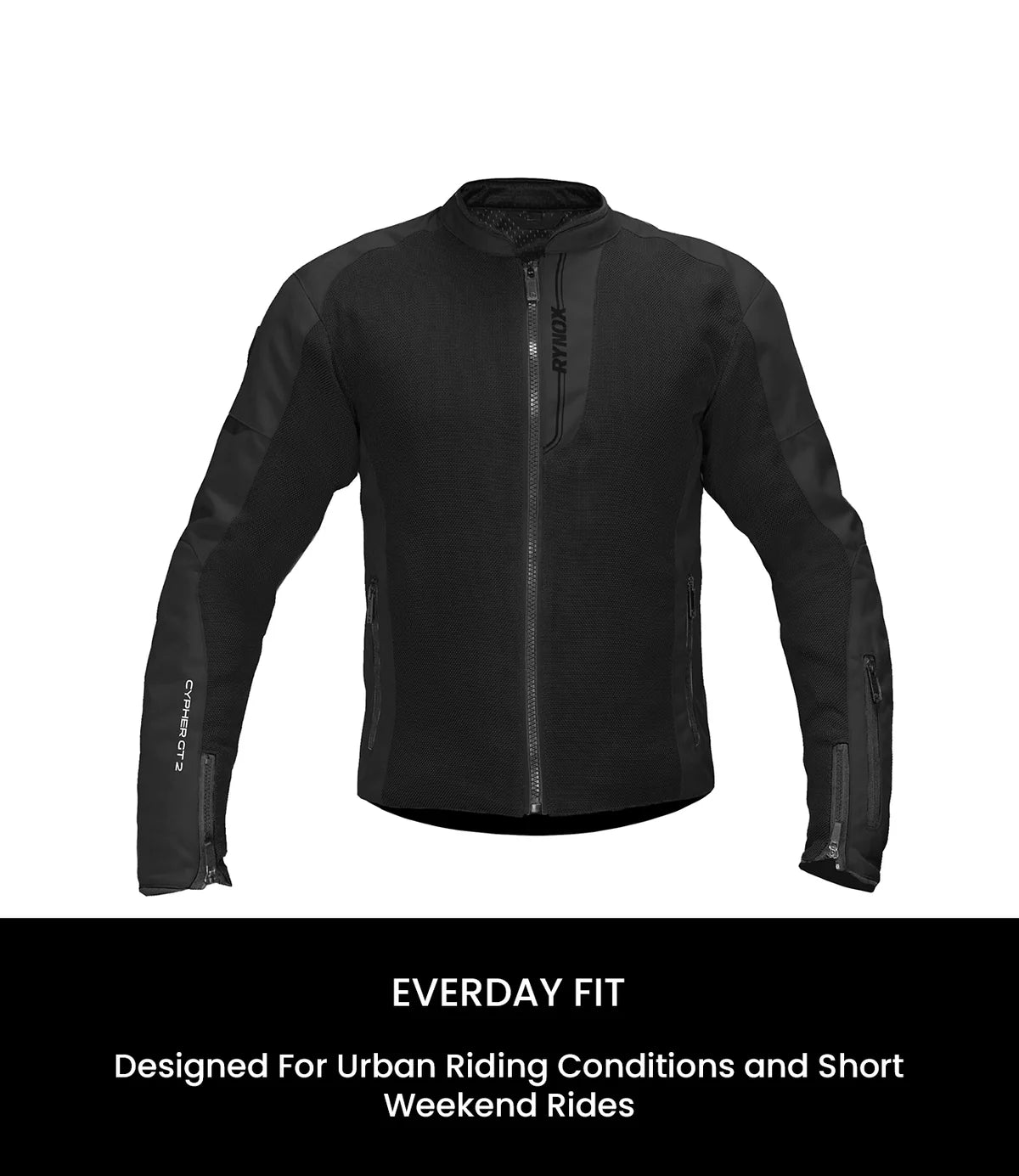 RYNOX CYPHER GT 2 JACKET (Black) - Always Riding