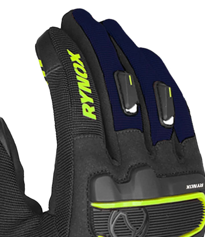 RYNOX HELIUM GT 2 GLOVES (Black Hi-Viz Green) - Always Riding
