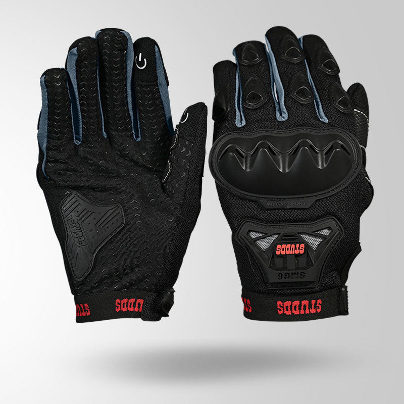 STUDDS SMG6 RIDING GLOVE (Black Grey)