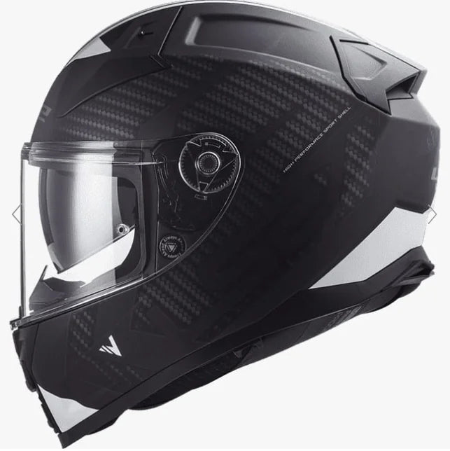 LS2 FF811 VECTOR II SPLITTER HELMET (Matt Black White)