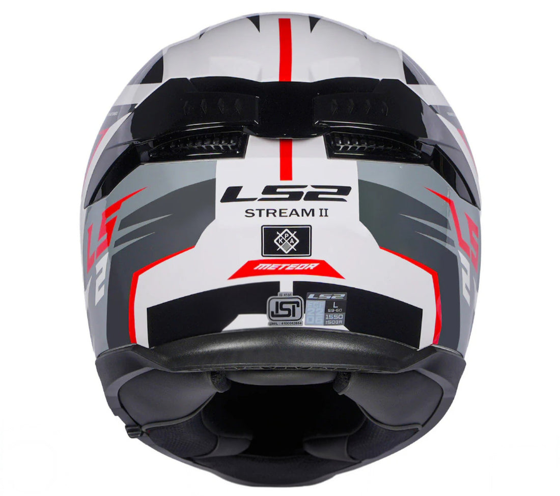 LS2 FF320 STREAM II METEOR HELMET (Gloss White Red)
