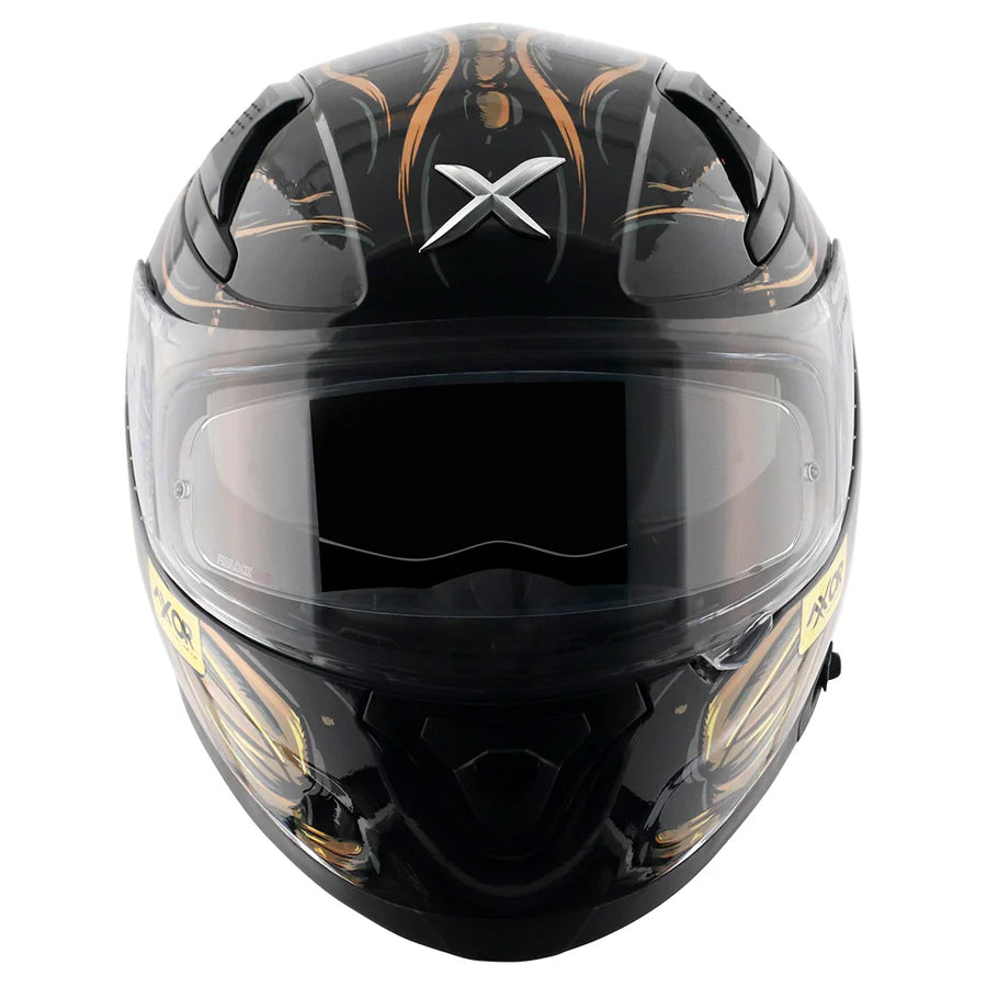 AXOR APEX SEADEVIL HELMET (Gloss Black Gold) - AlwaysRiding