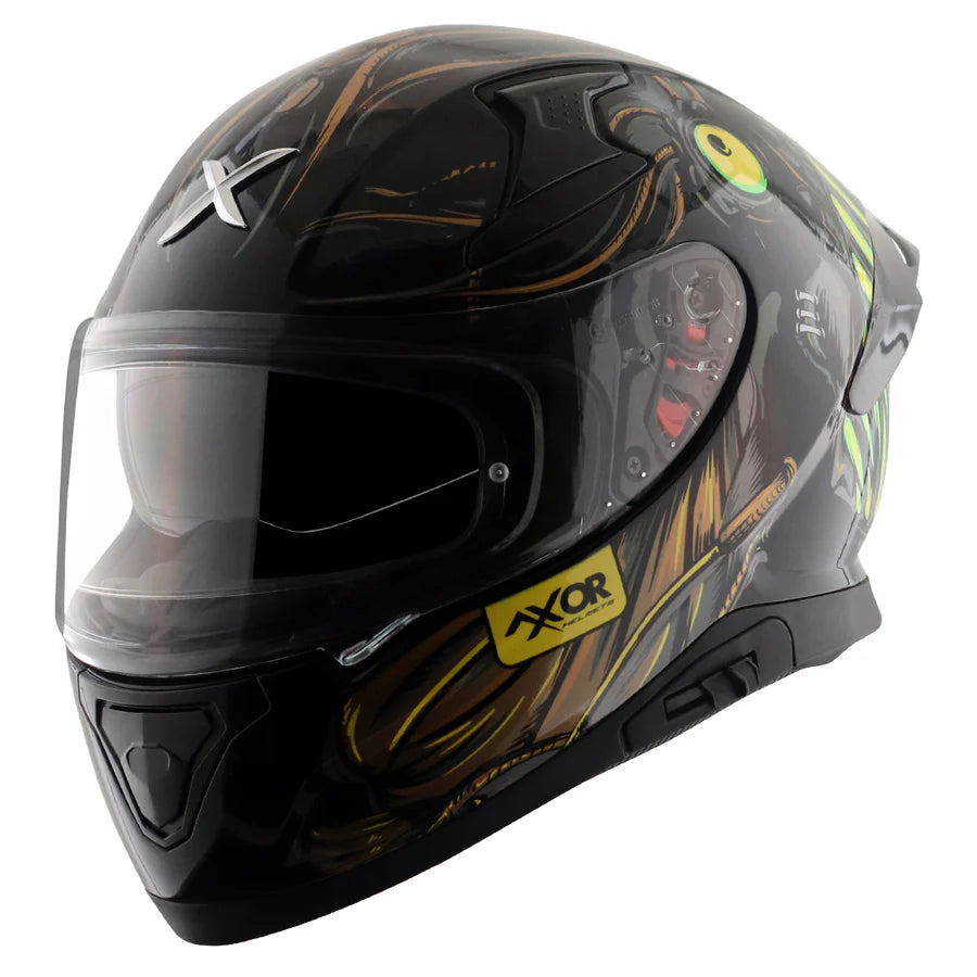 AXOR APEX SEADEVIL HELMET (Gloss Black Gold) - AlwaysRiding