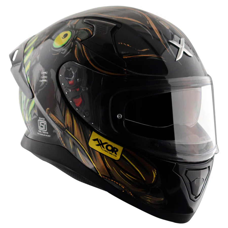 AXOR APEX SEADEVIL HELMET (Gloss Black Gold) - AlwaysRiding