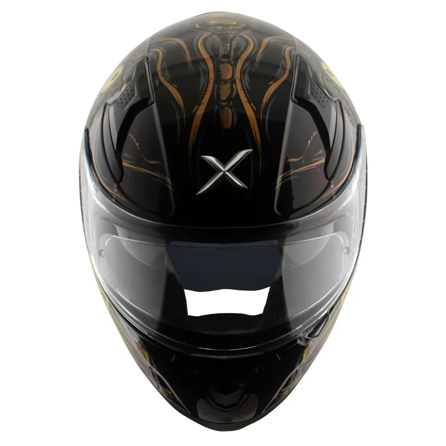 AXOR APEX SEADEVIL HELMET (Gloss Black Gold) - AlwaysRiding