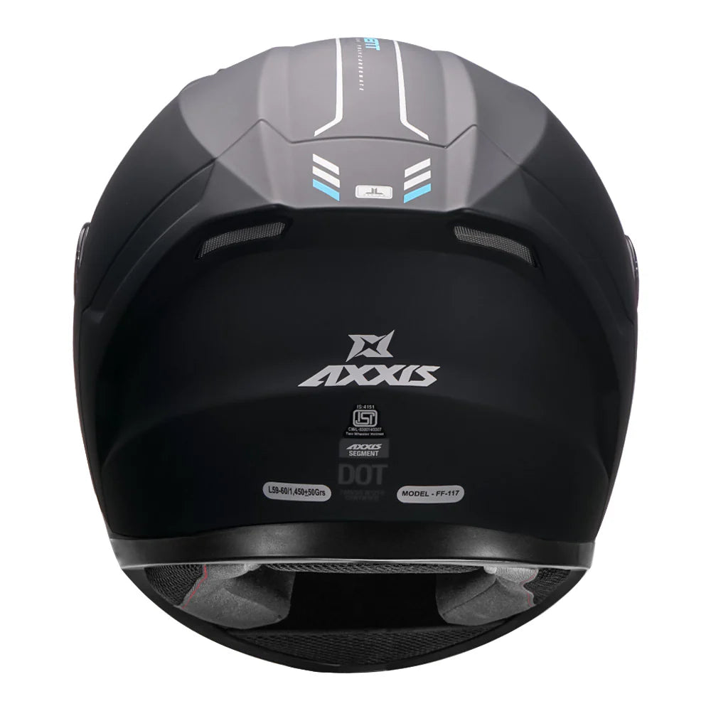 AXXIS SEGMENT SOLID HELMET (Matt Black)