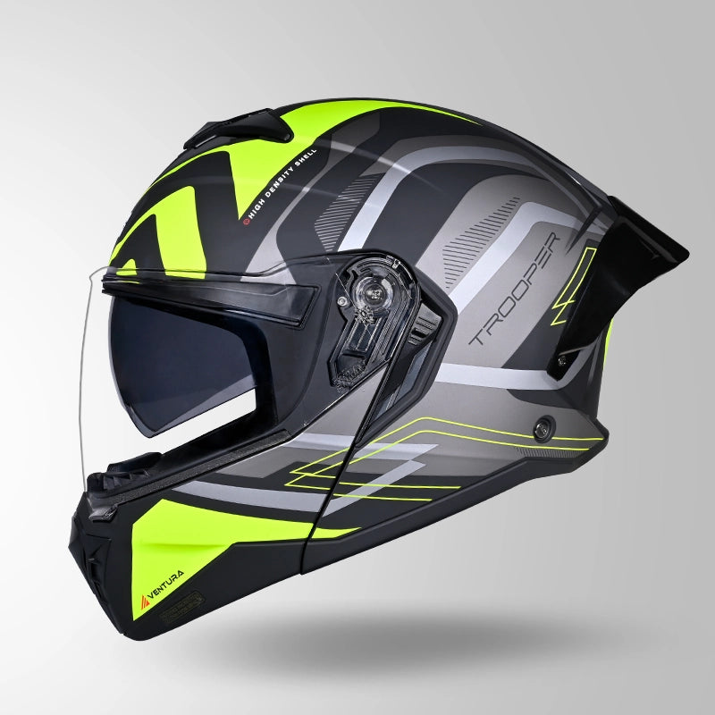 STUDDS TROOPER D3 VENTURA HELMET (Matt Black Neon)