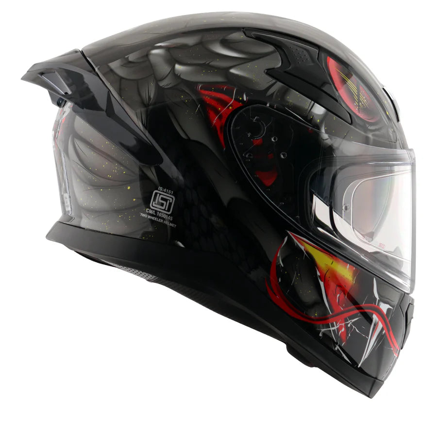 AXOR APEX VENOMOUS HELMET (Gloss Black Grey) - AlwaysRiding