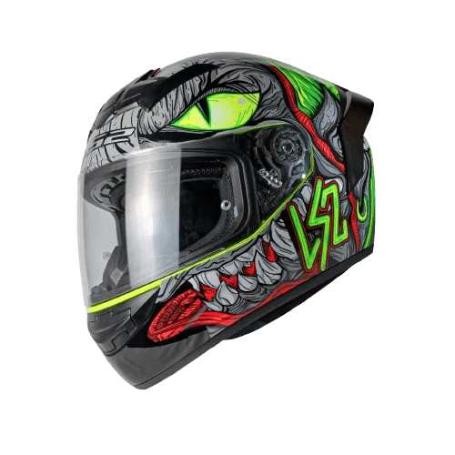 LS2 FF352 ROOKIE FIZZLE HELMET (Matt Black Yellow)