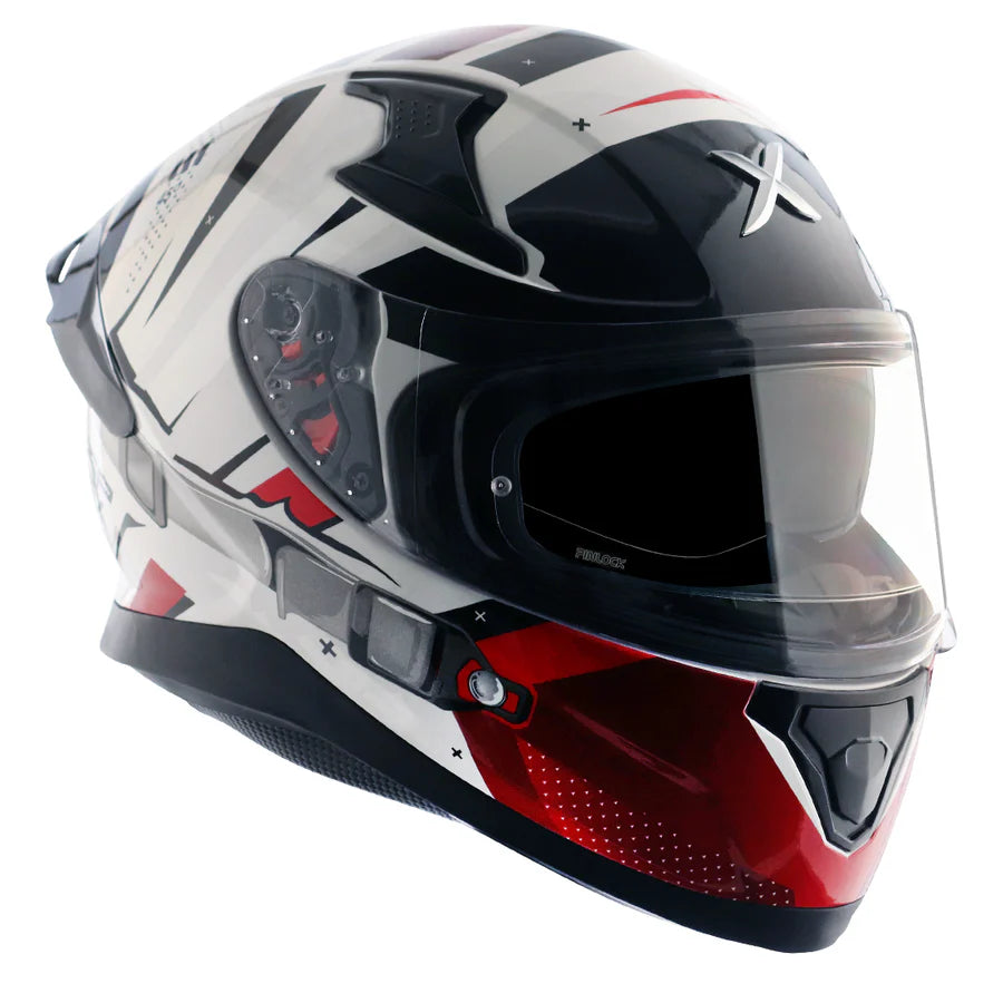 AXOR APEX HEX-2 HELMET (Gloss White Red) - Always Riding