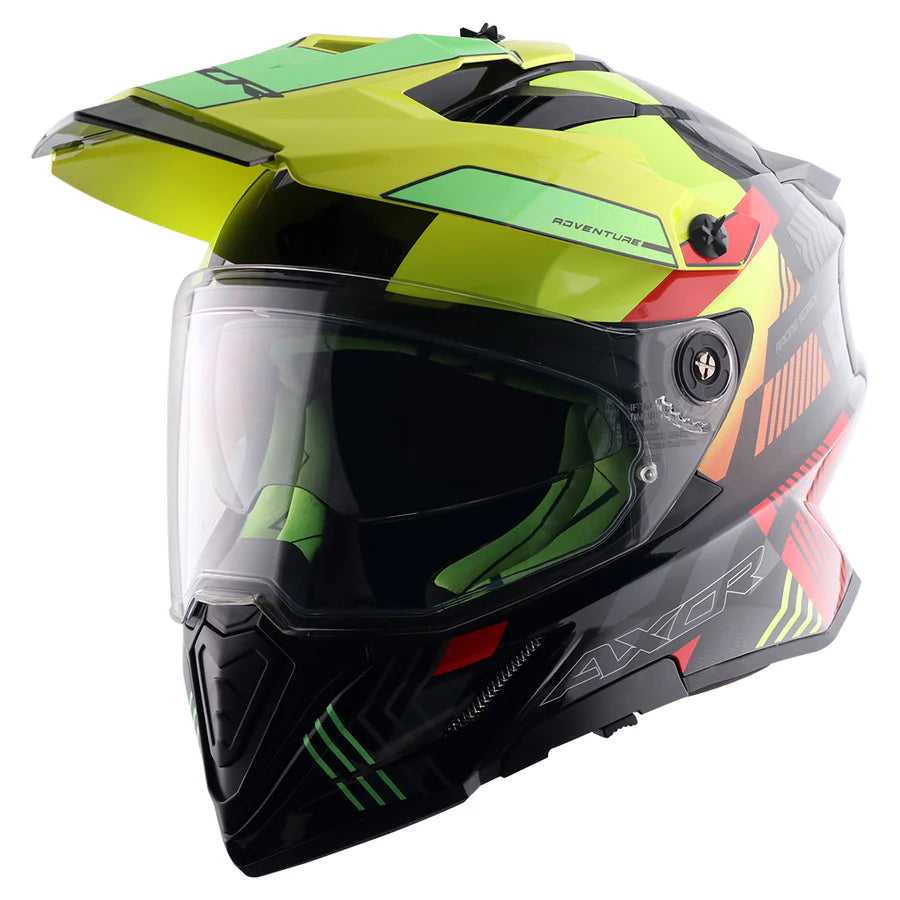 AXOR X-CROSS GAMBLING HELMET (Gloss Neon Yellow Black)