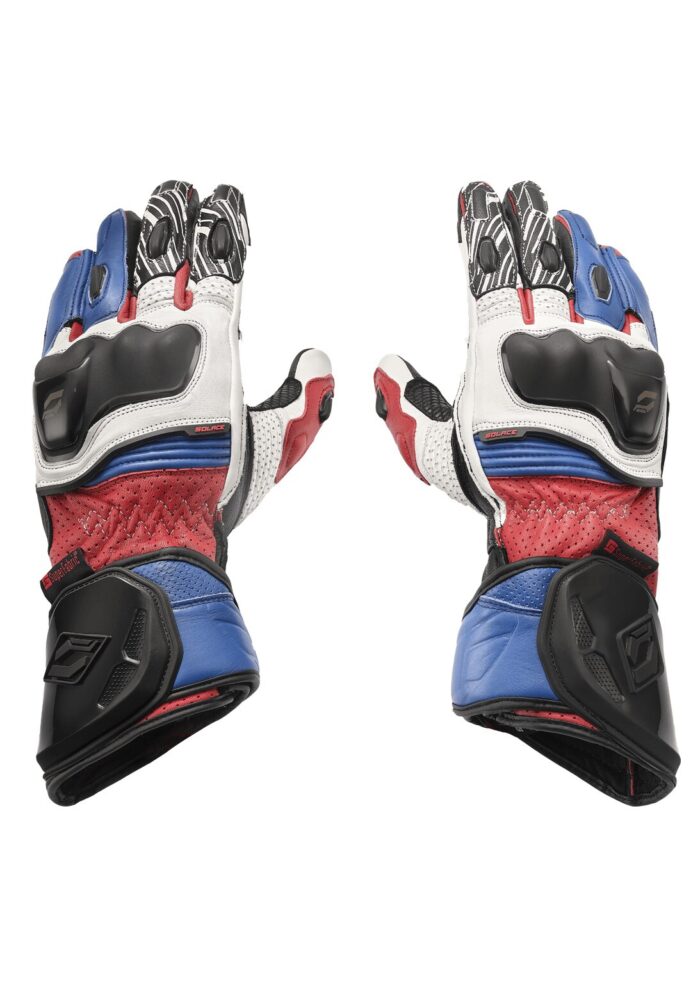 SOLACE FURIOUS V3.0 CE GLOVES (White Blue)