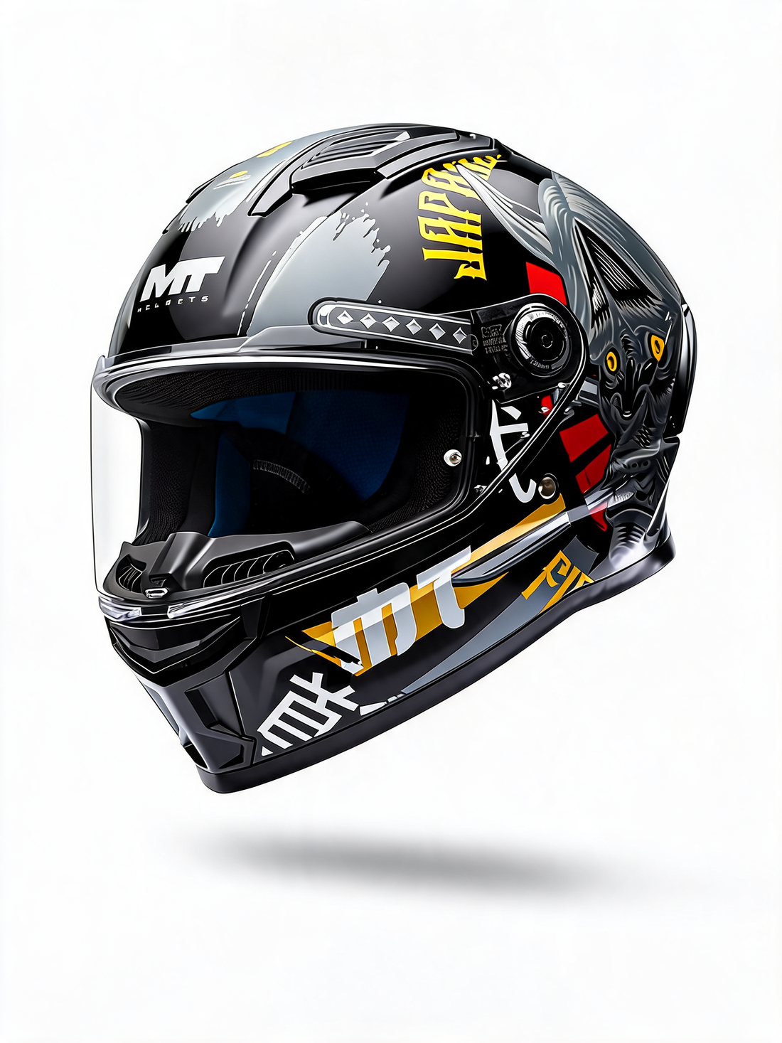 MT STINGER 2 KRT HELMET (Gloss Grey Red)