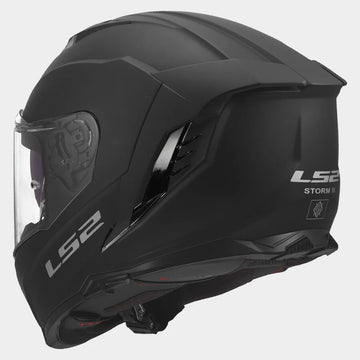 LS2 FF818 STORM III SOLID HELMET (Matt Black) - Always Riding